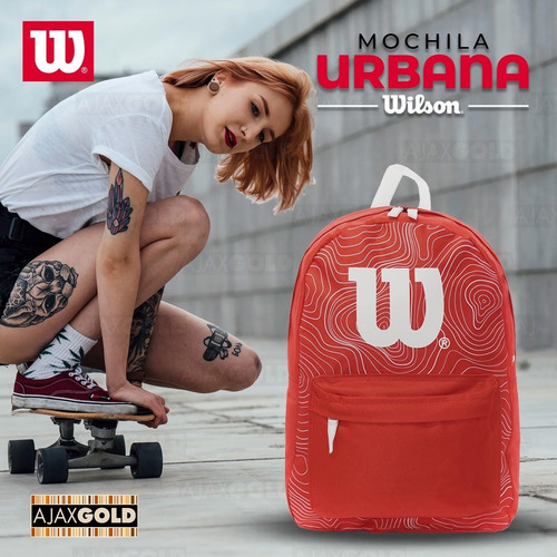 Imagen 3 de 10 de Mochila Wilson Porta Notebook Urbana Deportes Gym Reforzada