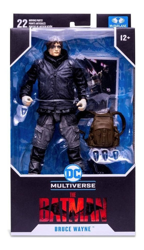 Figura Bruce Wayne Unmasked - The Batman 2022 Dc Multiverse