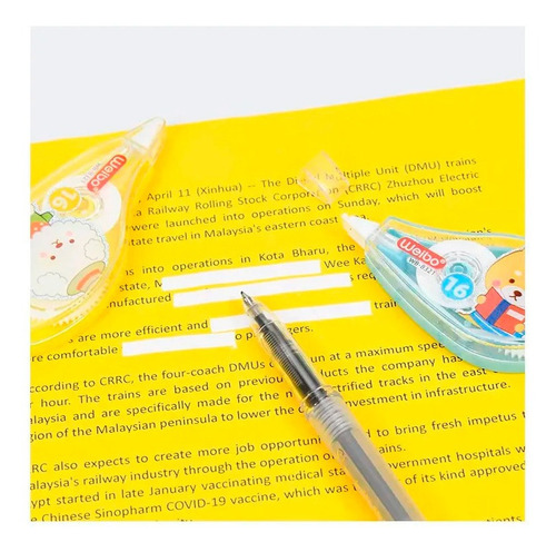 3 Correctores Cinta Boligrafo Cinta Correctora Escritura