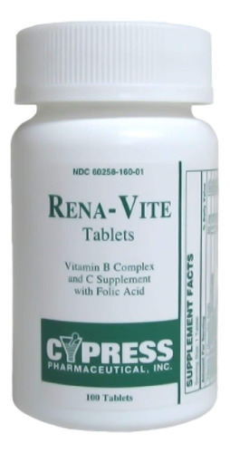 Rena-vite Tablets, 100 Tableta Botella