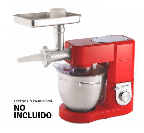 Imagen 2 de 10 de Batidora De Mesa Peabody Pe-bm190r 8 Velocidades 6.7 L