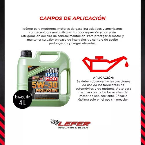 Aceite de tecnología sintética con aditivo Molygen - liquimoly