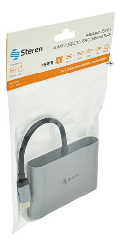 Adaptador Usb C A Hdmi Usb 3.0 Usb C Ethernet Steren