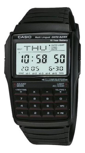 Reloj Digital Blanco Casio Vintage Dbc32-1a Con Banco De