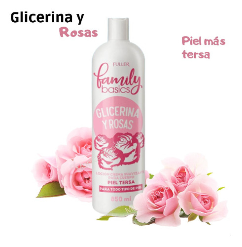 Loción Crema Corporal De Glicerina Y Rosas - Fuller