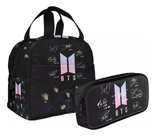 Para Bolsa De Almuerzo Student Bts Con Estuche Para