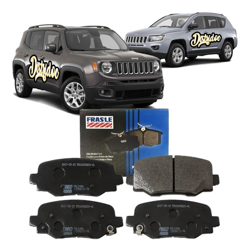 Kit Pastillas De Freno Jeep Renegade Compass Traseras