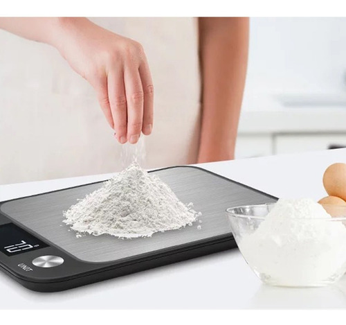 Balanza Cocina Digital 10kg Alta Precisión Y Acero Inoxidabl Negro