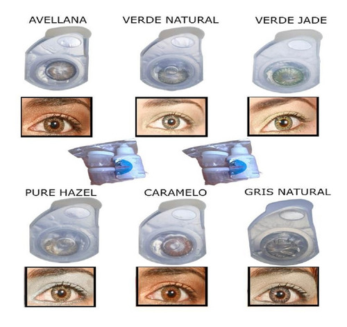 Lentes Cosmeticos De Colores Tonos Variados 