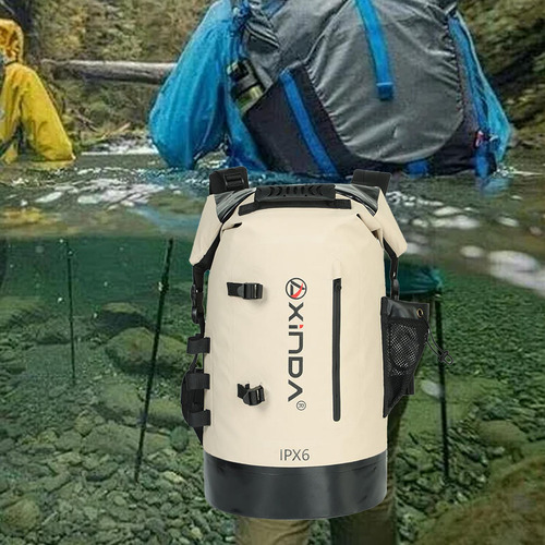 Mochila Impermeable Para Aventuras Al Aire Libre, 20l Caqui