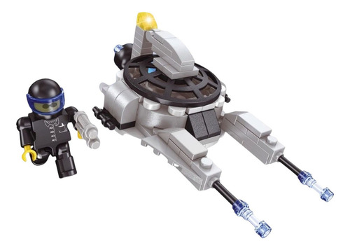 Blocos De Montar Infantil Guerra Espacial Brinquedo Nave Quantidade De Peças 103 Versão Do Personagem Nave C