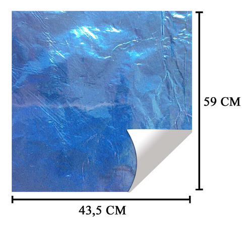 Folha Chumbo Para Ovo De Páscoa Azul Claro 43,5x59cm C/ 50un