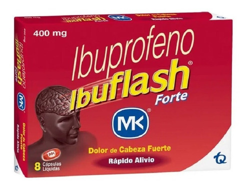 Ibuflash Forte Mk 400 Mg X 8 Cápsu - Unidad a $1570