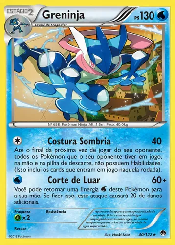 Kit Carta Pokémon Ash Greninja Ex Greninja Frogadier Froakie