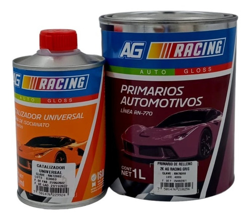 Kit Primer De Relleno 2k Racing 1lts