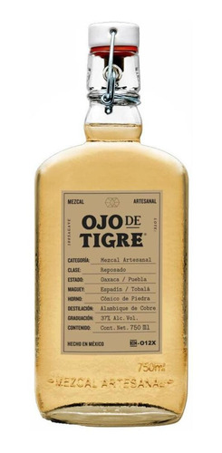 Pack De 6 Mezcal Ojo De Tigre Reposado 750 Ml