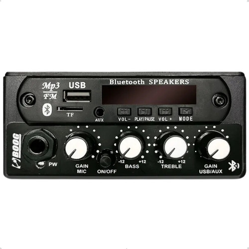 Boog Mixer Bt  Bluetooth Carro Entrada Usb P10 P/ Microfone