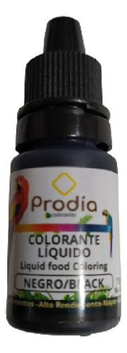 Colorante Prodia Comestible Negro X 10m - mL a $790