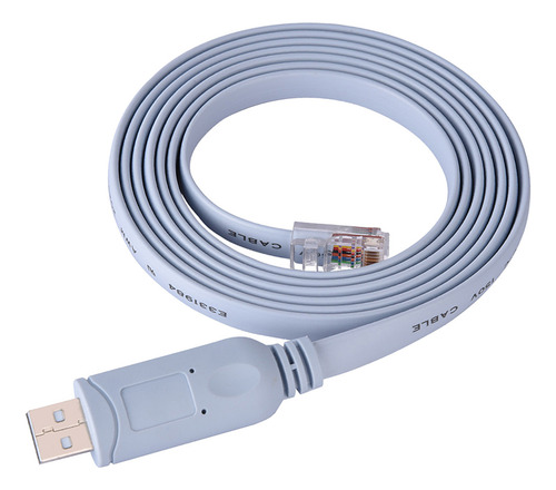 Cabo Usb Para Rj45 Usb2.0 Cat5, Console Serial Plano Para