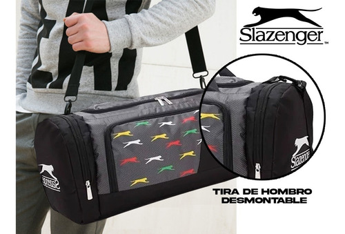 Imagen 4 de 10 de Bolso Viaje Deportivo Reforzado Correa Gym Comodo Amplio Tsr