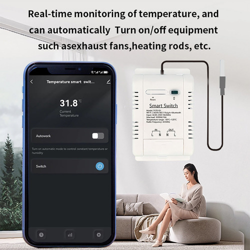 As Interruptor Inteligente De Temperatura/apagado Sonoff