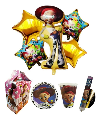 Jessie Toy Story Fiesta Paquete Artículos Set Kit Niñas Tema