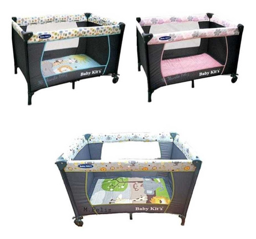 Corral Para Bebes Babykits Party 3 Nuevos Plegables 