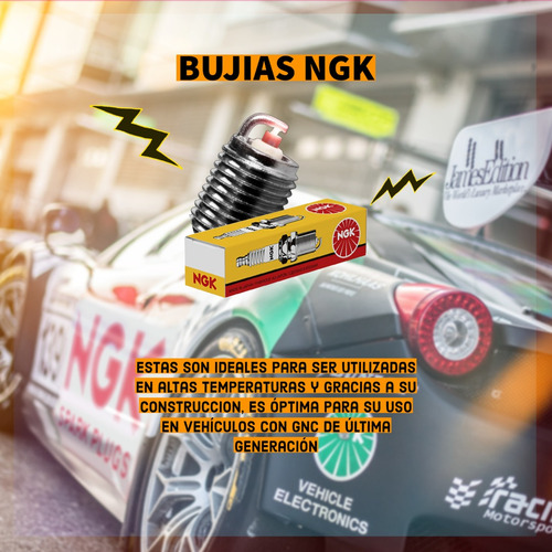 Kit X4 Bujías Ngk Bpr6egp Chevrolet Agile F2 2014/2016