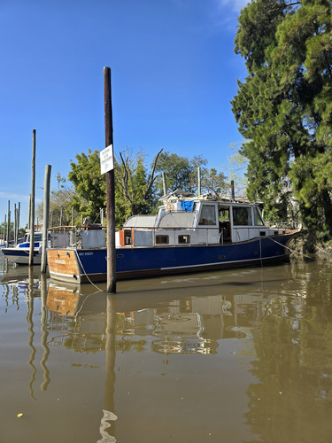 Crucero Clasico De Madera Ortholan 14mts Diesel Eje