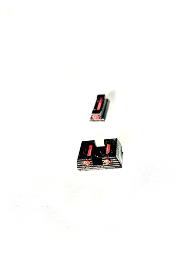 Alza Y Guion De Aluminio Con Fibra Óptica Para Glock