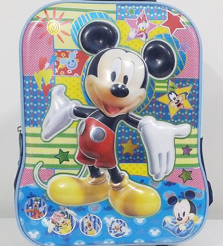 Kit Mochila De Costas Mickey Sem Rodinhas Linda