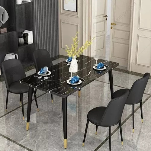 Set De Mesa Minimalista Para El Hogar Negro