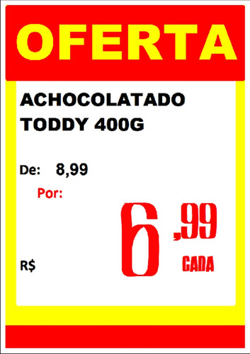 Sistema De Cartaz De Oferta E Promoções No Formato A4