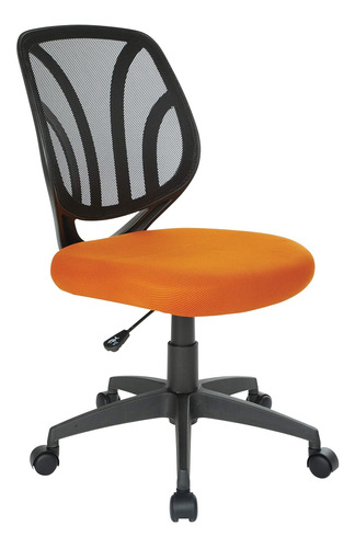 Office Star - Silla De Trabajo Sin Brazos Con Respaldo De Pa