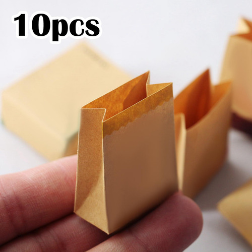 10 Bolsas De Papel Para Pan Y Comida, Bolsa De Papel Kraft