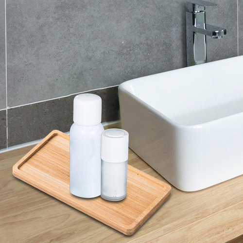 4 Bandeja De Baño De Madera Velas Bandeja De Rectángulo A