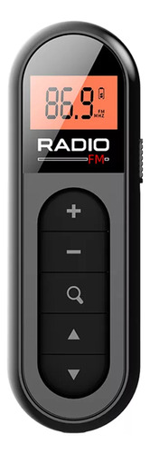 Mini Pocket Fm Radio 76-108 Mhz, Recargable, Lavalier