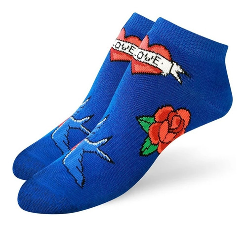 Imagen 2 de 9 de Pack 12 Pares De Medias Elemento Soquetes Cortos Estampados