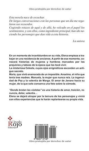 Libro : Donde Brotan Las Violetas - Manzaneque, Carmen
