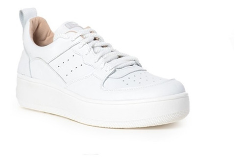 Imagen 3 de 8 de Zapatillas Urbanas De Mujer Cuero Cordones Brika - Ferraro