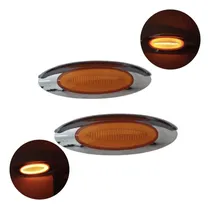 Comprar Plafón Ovalado De 14 Leds Con Plasma Y Bisel Cromado 10 Pzs