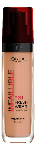 Base de maquillaje líquida L'Oréal Paris Infallible Infaillible 24H Fresh Wear Foundation tono amber - 104cc