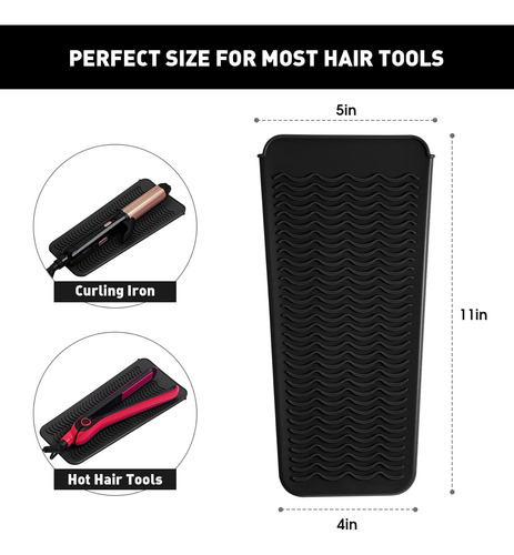 Funda De Silicona Zaxop, Plancha De Pelo P/ Place.