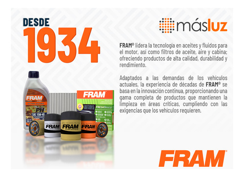 Filtro Aceite Sintético P/ Dodge Charger L4 1.6l 83/86 Fram