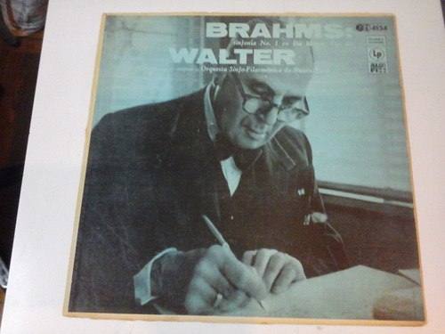 Vinilo 5233 - Sinfonia N° 1 Op. 68 - Brahms - Bruno Walter