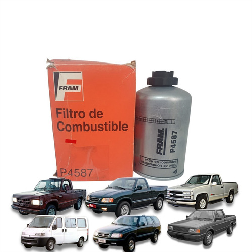 Imagem 1 de 10 de Filtro De Combustível Para Motores Diesel P4587 Fram