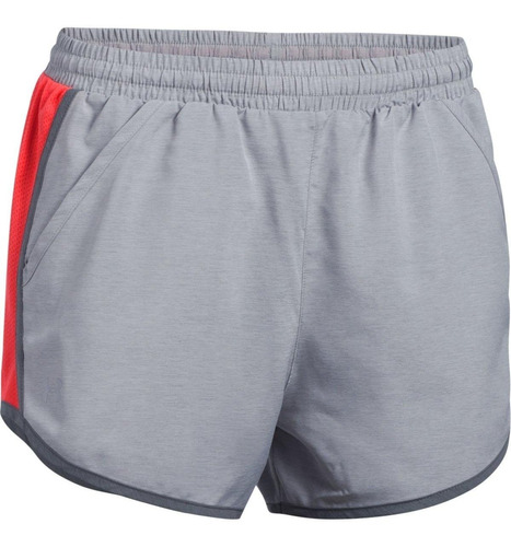 Short Under Armour W Fly By-gris Claro