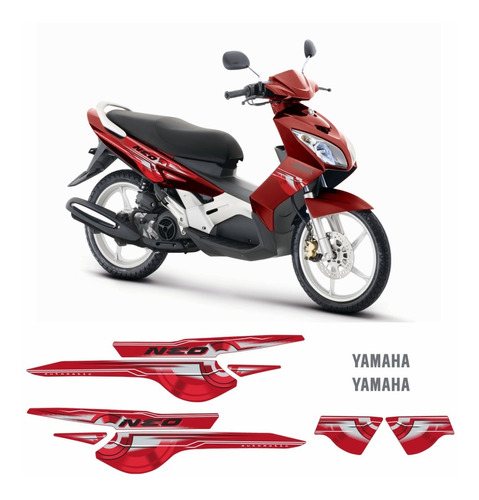 Kit Adesivos Yamaha Neo 2010 Vermelha Neo01