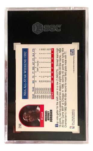 Michael Jordan Nba Hoops 92-93 Allstar Tarjeta Coleccionable (Usado)