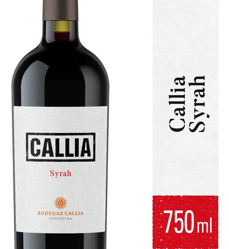 Vino Callia Syrah 750cc Pack 6 Unidades